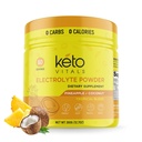 Keto Vitals Electrolytes Toz - Sugar Free Keto Electrolytes Toz Pyum, Magnezyum, sodyum, & Food - No Sugar Electrolyte Drink Mix & Hydration Toz, 60 Hizmet, Pineapple Coconut