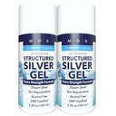 Colloidal Silver Gel Ekstra Güçlü - 35ppm Aktif Colloidal Silver Gel maksimum Potency - ABD'de Made in a 2 Pack