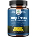 Lung Detox Mullein Leaf Capsules - Puring Mullein Lung Cleanse Kompleksi ile NAC Quercetin & Cordyceps Türlemeleri - Broşür Herb Respiratory Supplement for Sinus Immunity & Breathing Support 60ct