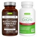 Multivitamin & Minerals for Men + High Absorption CoQ10 100mg 120 Softgels Energy Bundle, Sustained Release Advanced Multivitamin + CoQ10 with Vitamin E & D-Limonene, by Igennus