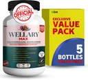 Wellary Max Menopause Support Supplement, 40 Milyar CFU Probiyotik Mix, 90 Capsules (5)