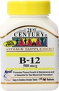 21. Yüzyıl B-12 500 mcg Tabletleri, 110-Count (Pack of 3)
