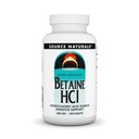 Source Naturals - Betaine HCl Hydrochloric Acid Source 650 mg. - 180 Tablet