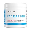 Kaged Hydration Electrolytes Toz | Strawberry Yuzu | Hydra-Charge Sports Drink Mix | Pre, Post, Intra Workout | Low Carb, Vegan, Gluten Free | Supplements for Men & Women | 60