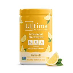 Ultima Replenisher Daily Electrolyte Toz İçecek Mix – Sugar Free – Lemonade, 90 Hizmet - 6 Key Electrolytes ve Trace Minerals ile Hydration Toz – Keto Friendly, Vegan, Non-GMOMO
