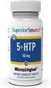 Üstün Kaynak 5-HTP 50 mg - Doğal Supplement Aids Restful Sleep & Neurotransmitter Functions - Brain Health & Function Support - 5-Hydroxytryptophan Supplement - 60 Instant Dissolve Tabletleri