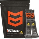 MTN OPS Hydrate Low Sugar Electrolyte Powder Drink Mix with 1g D-Ribose Sugar, 1000mg Electrolytes, On-The-Go Packs, 20 Stick Packs, Pineapple