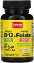 Jarrow Formulas Methyl B-12 & Methyl Folate - 100 Chewable Tablets, Lemon - Pack of 2 - Bioactive Vitamin B12 & B9 - Supports Energy Production, Brain Function & Metabolism - 200 Total Servings