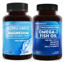 BioEmblem Triple Magnesium Complex and BioEmblem Omega-3 Fish Oil 2000mg