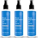 Pure Magnesium Oil Spray – 8oz (3 Pack) - Organic USP Grade, Magnesium Oil for Feet, Magnesium from Ancient Minerals - Aceite de magnesio para Los pies - Natural Magnesium Chloride, Made in The USA