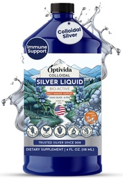 Optivida Health Colloidal Silver Liquid (32 oz) – Premium Nano Gümüş Colloidal Supplement for Daily Wellness & Immune Support, Natural Liquid Silver Hydrosol for Yetişkinler & Kids, Non-GMO, Gluten-Free-Free-GMO, Gluten-Free-Free-