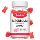 Magnesium Glycinate Gummies, High Absorption Magnesium Glycinate Supplements for Relaxation, Magnesium Chews for Adults and Kids, Raspberry Flavor 60 Count