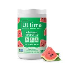 Ultima Replenisher Daily Electrolyte Toz İçecek Mix – Sugar Free – Watermelon, 90 hizmet - 6 Key Electrolytes ve Trace Minerals ile Hydration Toz – Keto Friendly, Vegan, Non-GMOMOMO