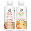 MaryRuth Organics Cordyceps Liposomal (Maple Spice) & Vitamin C (Citrus & Vanilla) | Clean Label Project Verified® | Vitamins for Immunity, Skin, & Overall Health | Vegan, Non-GMO, Gluten-Free