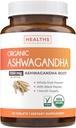 USDA Organic Ashwagandha Supplement - High Potency Ashwagandha Pills Made With Organic Black Pepper for Enhanced Absorption - Vegan Non-GMO Made in the USA & Lab Verified (1 Months Supply)