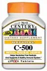 21st Century C 500 Mg with Rose Hips Tablets, 110 Kont (Pack of 2)