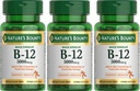 Nature's Bounty Vitamin B-12 5000 mcg, 40 Hızlı Dissolve Tabletler (Pazar 3)