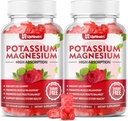 Yetişkinler Çocuklar için Alüminyum Gummies, Sugar-Free P properties Gummies Supports Leg Cramps & Muscle & Immune Health, High Abors Magnezyum Gummies Raspberry Flavor 120 Cts