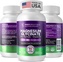 Magnesium Glycinate - Magnesium Supplement with Zinc & Vitamin D3 for Immune, Bone & Muscle Support and Heart Health - Non-GMO, Gluten-Free, Gentle on Stomach - 90 Vegetarian Capsules