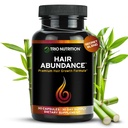 TRIO NUTRITION Saç Abundance | Saç Büyümesi için Doğal Vitamin Tamamı, Güçlü Nails ve Smooth Skin / Collagen, Keratin, çinko & Selenium | Biotin 10000 | 30 Day Supply