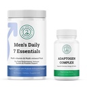 Erkeklerin Günlük 7 Essentials & Adaptogen Kompleksi Grafik - Erkeklerin Optimal Sağlık Desteği için Multivitamin Paketi ve Stres Adaptasyon Desteği
