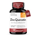 Sandhu'nun çinko Quercetin 120 Vejetaryen Kapsülleri ( 1) | Yüksek Abpsiyon Zink Supplements for Immunity and Mevsim Antioksit Immune Support for Men and Women | Easy to Swallow
