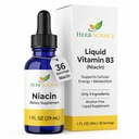 Sıvı B3 Drops - Soğuk Süreç Niacin Supplement, Destekler Tongue & Skin Health - Vegan, Non-Alcoholic ve Quality Tested.- 1 Fl. Oz, 36 Hizmetler