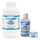 KALA SA MSMPure Start Sche with MSM Capsules 250 Count, MSM Kas & Ortak Krem 2oz ve MSM Gel, Organik Aloe 8oz 8oz