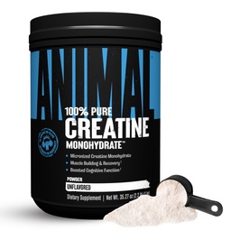 Animal Kretine Monohidrat Toz - Kadınlar ve Erkekler için Mikronizedin, Destekler Kas Büyüme, Güçlü, Endurance, Recovery ve ATP Production, Gym & Workout Supplements - Unflavored, 1 kg