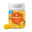 OLLY Probiyotik Gummy, Immune ve Digestive Support, 1 Milyar CFUs, Chewable Probiyotik Supplement, Mango, 25 Day Supply - Count 50