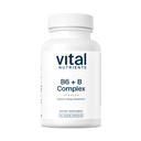 Vital Nutrients B6 + B Kompleksi | Vegan Enerji için B Vitamini, Metabolism, Kalp Sağlığı* | Erkekler için Yüksek Lisans Vitamini B6 * | Gluten, Süt, Soy Free | 60 Capsulesm, Heart Health