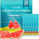 Electrolytes Powder Packets,30 Sticks Hydration Packets Sugar Free, Electrolyte Drink Mix Portable Electrolyte Packets for Rapid Hydration, 0 Sugar & 0 Calorie, Watermelon Flavor