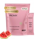 ProMix Beslenme Elektrolytes Toz Hydration Packets - Himalaya Pink Salt, Magnezyum Pyum, C - Salted Watermelon, Işıklı Tatlılık - 30 Hizmet (Geçmiş 30'un Paketi)