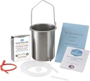 Purelife Detox Coffee Enema Kit - ABD'de yapılan 2 Qt / Superior Non Toxic Made in USA Quality / 1 lb Purelife Ultra Light Gold Enema Kahve - Lab Mycotxins- Silikon Tubing