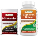 L-Glutamine Pure Toz 1 LB & Magnezyum Glycinate 425 mg