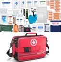 Etiketli Karşılaştırmalarla Kapsamlı İlk Yardım Kitleri- Gelişmiş Travma Kitleri, Araç, Ev, Camping ve Açık Hızlar için Büyük Acil Durumlar -324Piece Setleri