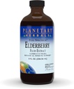 Gezegensel Herbals Elderberry Akışı, Full Spectrum 5 ml Botanik Immune Desteği - 8 Akışkan oz
