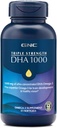 GNC Triple Strength DHA 1000 Omega 3 Supplement, 1000 mg DHA, Beyin Gelişimi ve Sağlıklı Vizyonu Destekler, 45 Softgels
