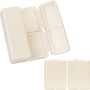FYY Daily Pill Organizer,2 Adet 7 Karşılaştırma Portreatif Pill Case Travel Pill Organizer, [Folding Design] Pill Box for Purse Pocket to Hold Vitamins,Cod Liver Oil,Supplements and Drug-Whiter