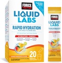 Kuvvet Faktörü Sıvı Laboratuvarları Elektrolytes Toz Paketleri -Mango Margarita - Elektrolyte Water'i 5 Electrolytes, Vitamins, Minerals & Antioksis, 20 Stick Packs