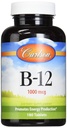 Carlson Labs B-12-SL, 1000mcg, 180 Chewable Tabletler