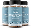 Kadınlar için Kavram Bozuklukları 3-Pack Sche – Aids Ovulation, Hormonal Denge ve Düzenli Lisanslar – Prenatal Vitamin Desteği Myo-Inositol, Folate, Folic Acid, Vitex – 180 Capsules