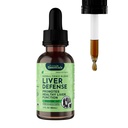 Hayvan Temelleri Köpekler ve Kediler için Canlı Savunma - Canlı Destek, Süt Butle, Dandelion, Sıvı Supplement, Detox Mix, Liver Cleanser - 2 Fl Oz