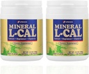 Mineral L-Cal Calcium with Vitamin D3, 4 Month Supply, Water Soluble Ball Format with Magnesium & Minerals, Fast Absorbing Calcium Magnesium D3 Supplement, 1,300 Balls per Bottle, 130g Each, Pack of 2