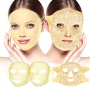 Face Ice Pack ve 2 Packs Silikon Face Mask Kapak, Tam Yüz Donmuş Maske Hot Cold Face Compress Reusable Skin Care Kadınlar Için Puffiness Swelling Relief Beauty Spa Essentials