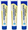 Hemorrhoidal Pain Relief Ointment 2 oz (56g) Per Tube Hemorrhoid Treatment for Fast Acting Itch, Swelling, and Maximum Strength Pain Relief (3 Pack)