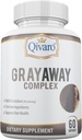 Gray Away Kompleksi - Doğal Saç Renk Restorasyonu için Gelişmiş Unisex Supplement - Erkekler ve Kadınlar için Graying - 60 Capsules