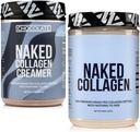 NAKED Collagen Coffee Creamer Chocolate 40 Servings + Collagen Peptides Protein Powder Unflavored 60 Servings Bundle: Non-GMO, Keto, Gluten-Free, Paleo-Friendly, Soy-Free.