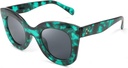 FEISEDY Retro Oversized Square Horn Sunglasses Semi Cat Eye Butterfly Glass Big Thick Bold Frame B2572