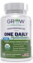 One Daily Multivitamin for Men - with Vitamins & Minerals + Organic Whole Foods, Supplement to Boost Energy, General Health - Non-GMO - 90 Capsules | 3 Month Supply
